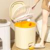 Large Capacity Silent Trash Can with Automatic Spring-Loaded Lid for Home and Office