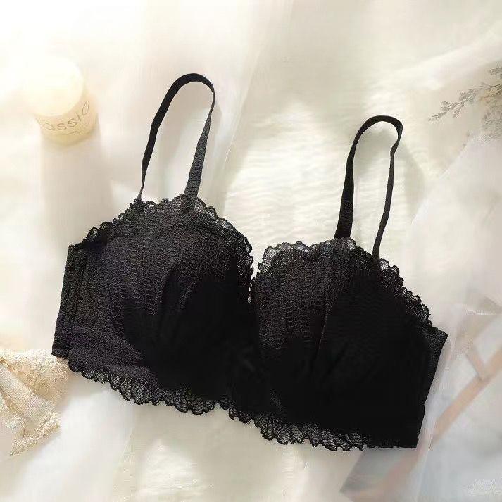 Fashion Sweat Underwear Girls Ruffles Lace Bras Sling Backless Lingerie For Women Sexy Bras