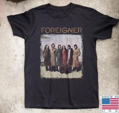 Vintage Foreigner Band Unisex Short Sleeve T-shirt, Size S-4XL