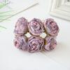 6PCSArtificial Flowers Silk Stamen Rose For Wedding Bridal Bouquet Decor Home Living Room Bonsai DIY Christmas Wreath Accessory