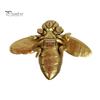 Decorative Bee Figurines for Home Vintage Gilded Resin Figurine, Lifelike 3D Insect Sculpture with Built-In Wall Small Gold Statue Hook, Light Luxury