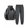 Spring and Autumn Warm Men's Hoodie Set Sports and Leisure Two Piece Set Boston Printed Hoodie and Casual Pants Combination