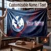 Custom Name Flannel Throw Blanket Crystal Palace Pattern Warm Home Decoration