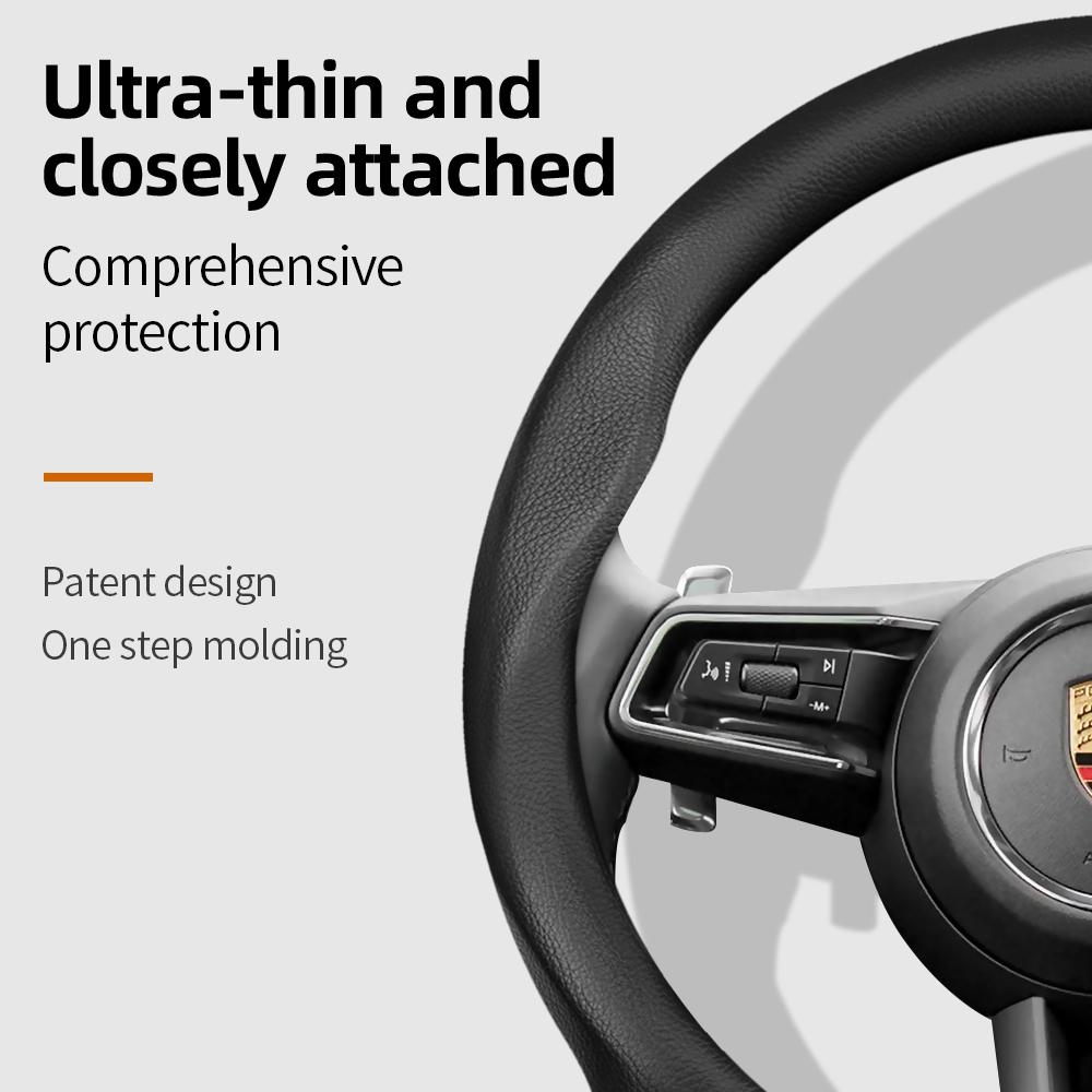 Geschikt voor Porsche Ultra-dun Ademend Leer Stuurwielhoes Geschikt voor Casenne 996 Macan 957 Volante Boxster 986 718 Alcantara 997