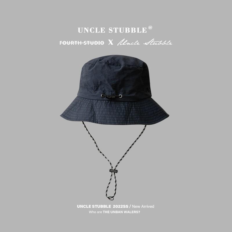 Packable Quick-Dry Waterproof Bucket Hat for Sun Protection - Unisex Summer & Outdoor Cycling Cordless темно-синий