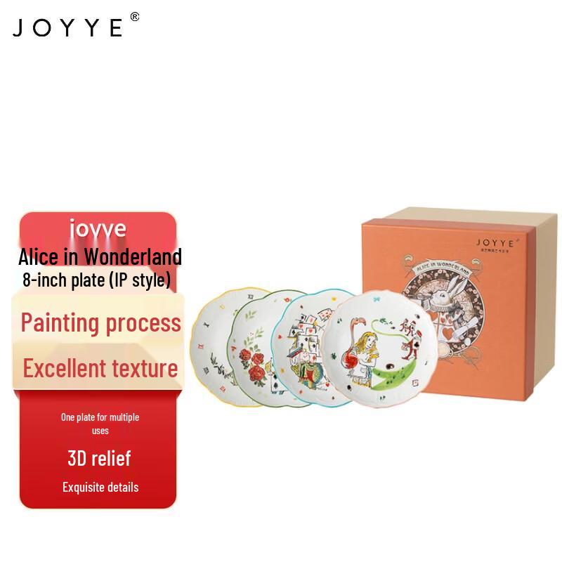 

JOYYE Alice in Wonderland 8-inch Ceramic Plate