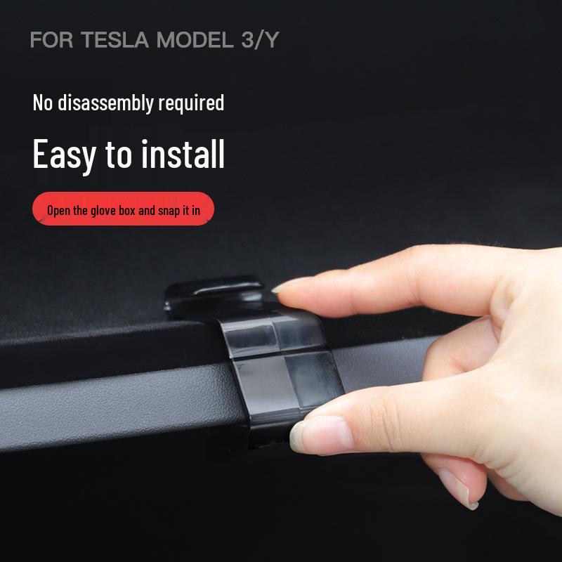 Tesla Model 3/Y Co-Pilot Glove Box Hook Accessory