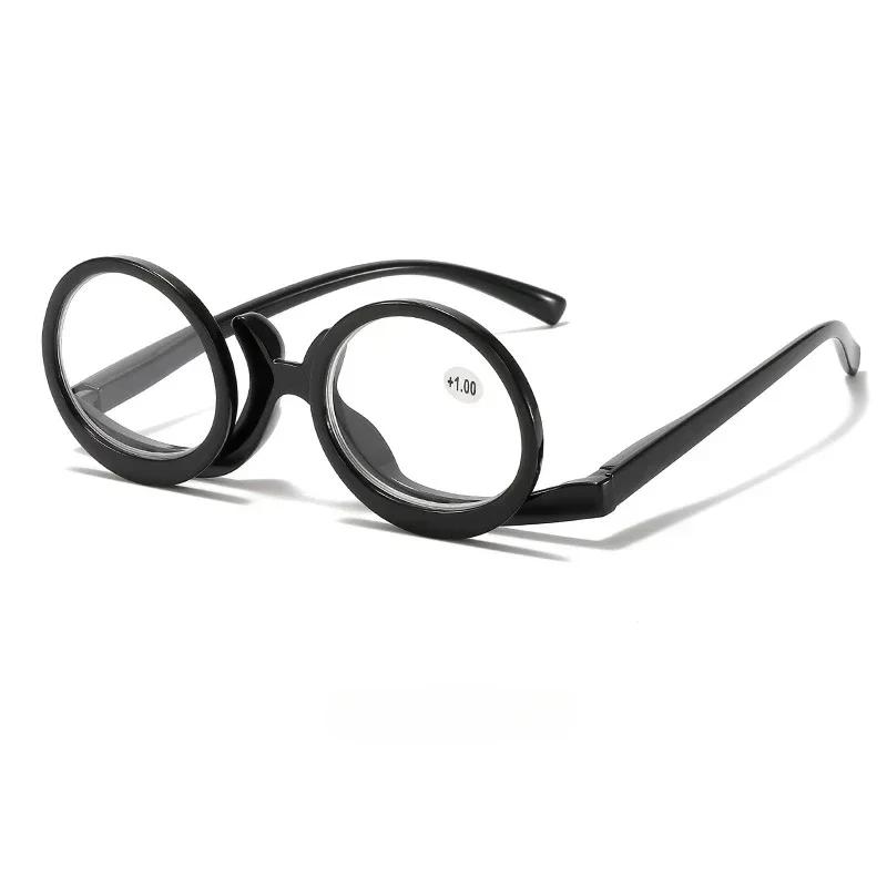 Unisex Design Fashion Style Makeup Reading Presbyopia Eyeglasses Portable Eye Protection Presbyopia Eyeglasses Flip Up Distant Vision Eyeglasses To