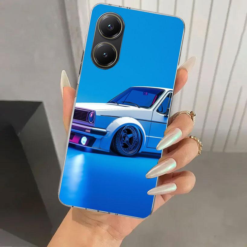 MK1 Golf Vintage Car Phone Case for Xiaomi Poco X5 X6 X7 Pro F7 Ultra M7 Redmi 15 15C 13 13C 12 12C 10 10A 10C 9 9A 9C 9T Shell