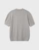WORK ON BODY OFF Cool Bamboo Semi-Overfit Cable Collar Short Sleeve Knit [Gray]