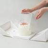 1 Pack 4inch Cake Boxes with Cake Board for Step CakesPortable Handle Transparent Plastic Paper Box Disposable Cake Container