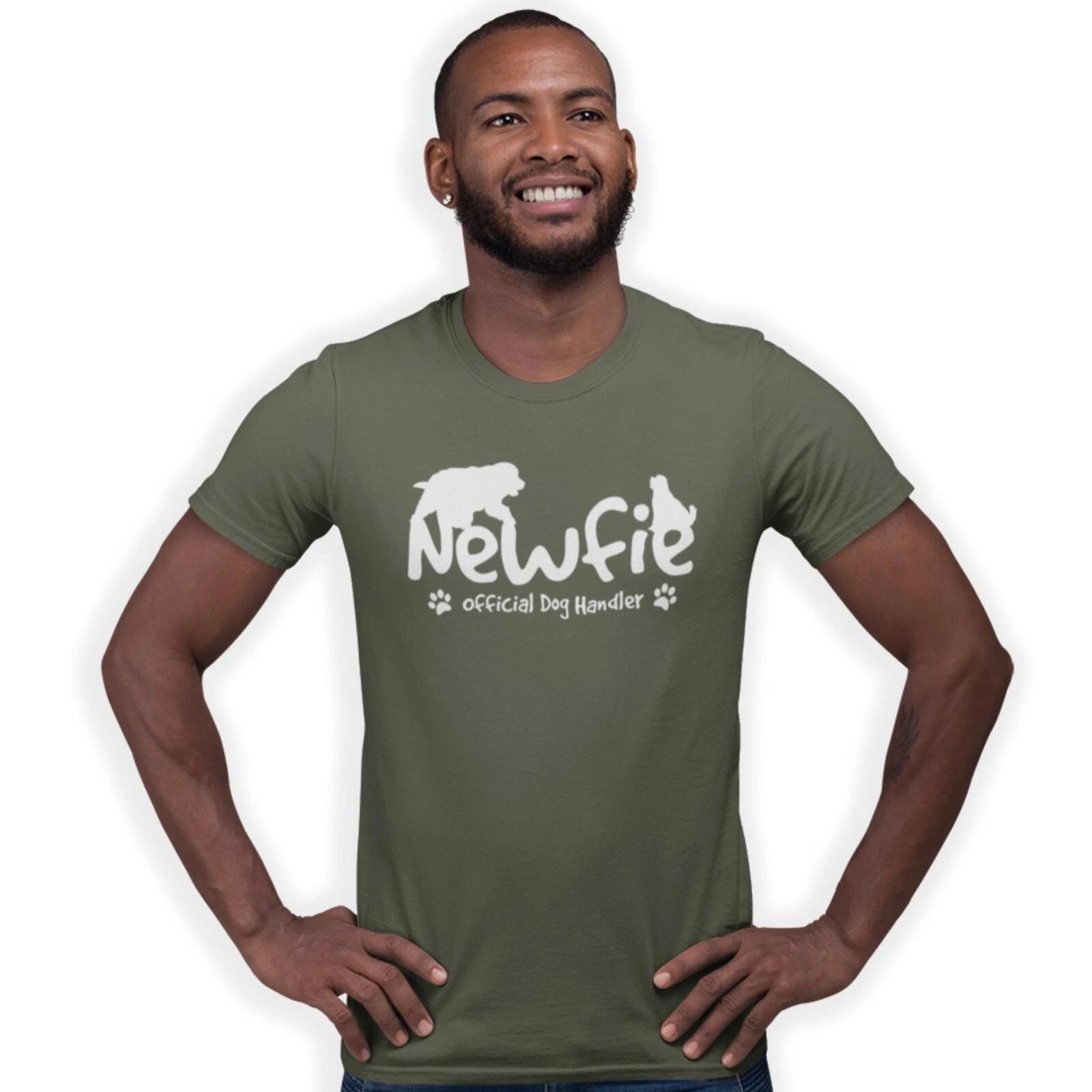 Newfie Newfoundland Official Dog Handler T-Shirt Dog Lover Birthday Gift S