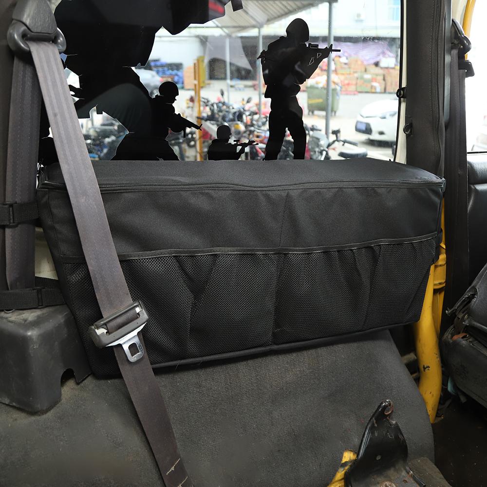 Car Trunk Organizer, Rear Cargo Organizer Driver Side Storage Bag Pouches for 1997-2006 Jeep Wrangler TJ