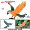 Animal Model Wildlife Solid Plastic Parrot And Hornbill Figures For Kids Gift