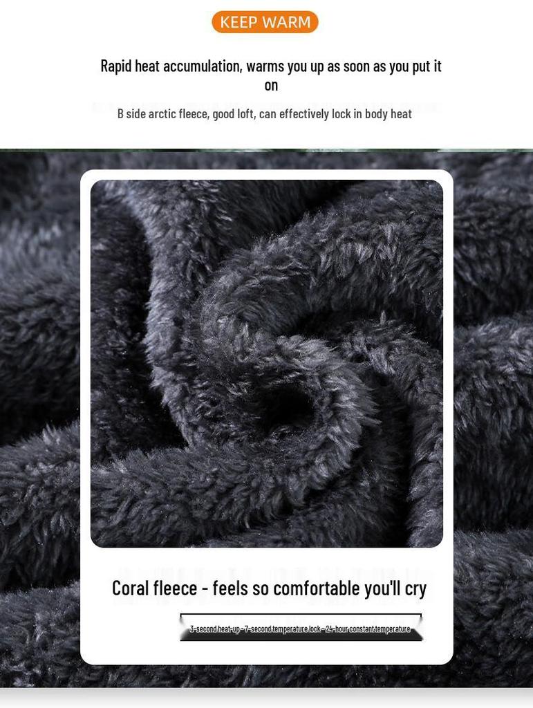 MiiOW Men's Winter Outdoor Fleece Jacket