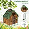 Hanging Bird House Resin Bluebird House Tree Outdoor Garden Ornament Birdhouse for Outside Finches Hummingbird Cardinals