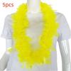 5pcs Glowing Large Fluorescent Garland Necklaces Five Star Lightweight Plastic Garland  Birthdays