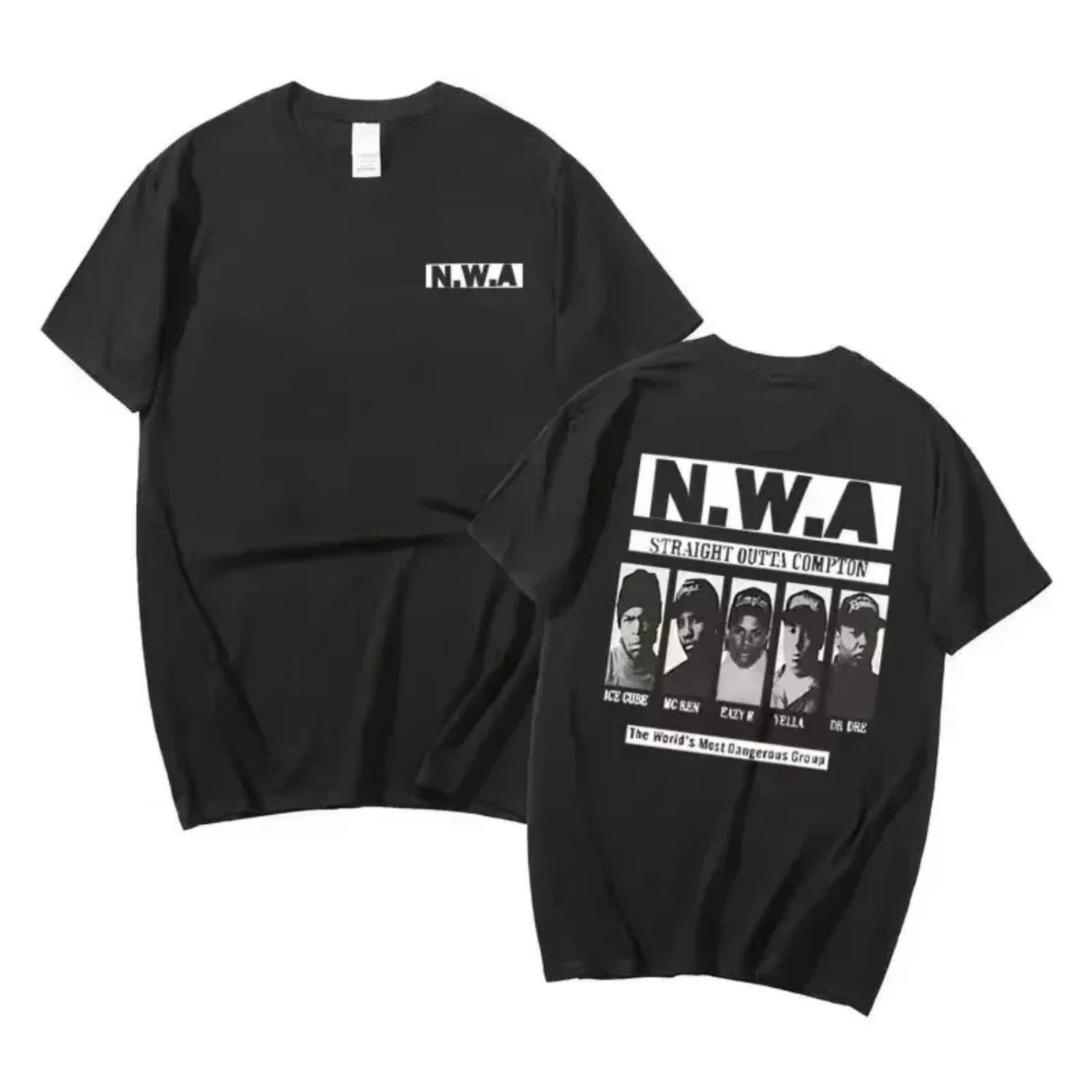 

2026 NWA Music Group T-Shirt Ice Cube MC Ren Dr S чёрный