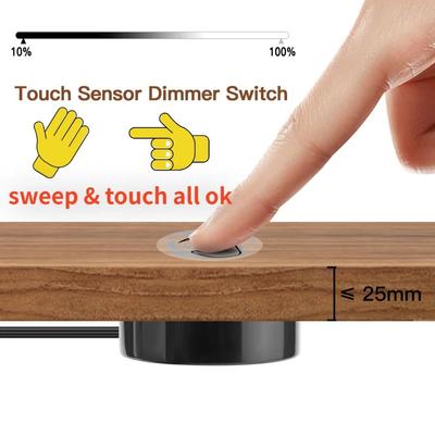 Durchdringbare Holztrennwand Touch-Sensor LED-Lichtschalter Versteckte Installation Smart Home Touch-Dimmer-Schalter Gestensteuerung