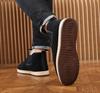 Men's Winter Warm Non-Slip Cotton Shoes - Thick, Velvet-Lined for Outdoor and Elderly Use.