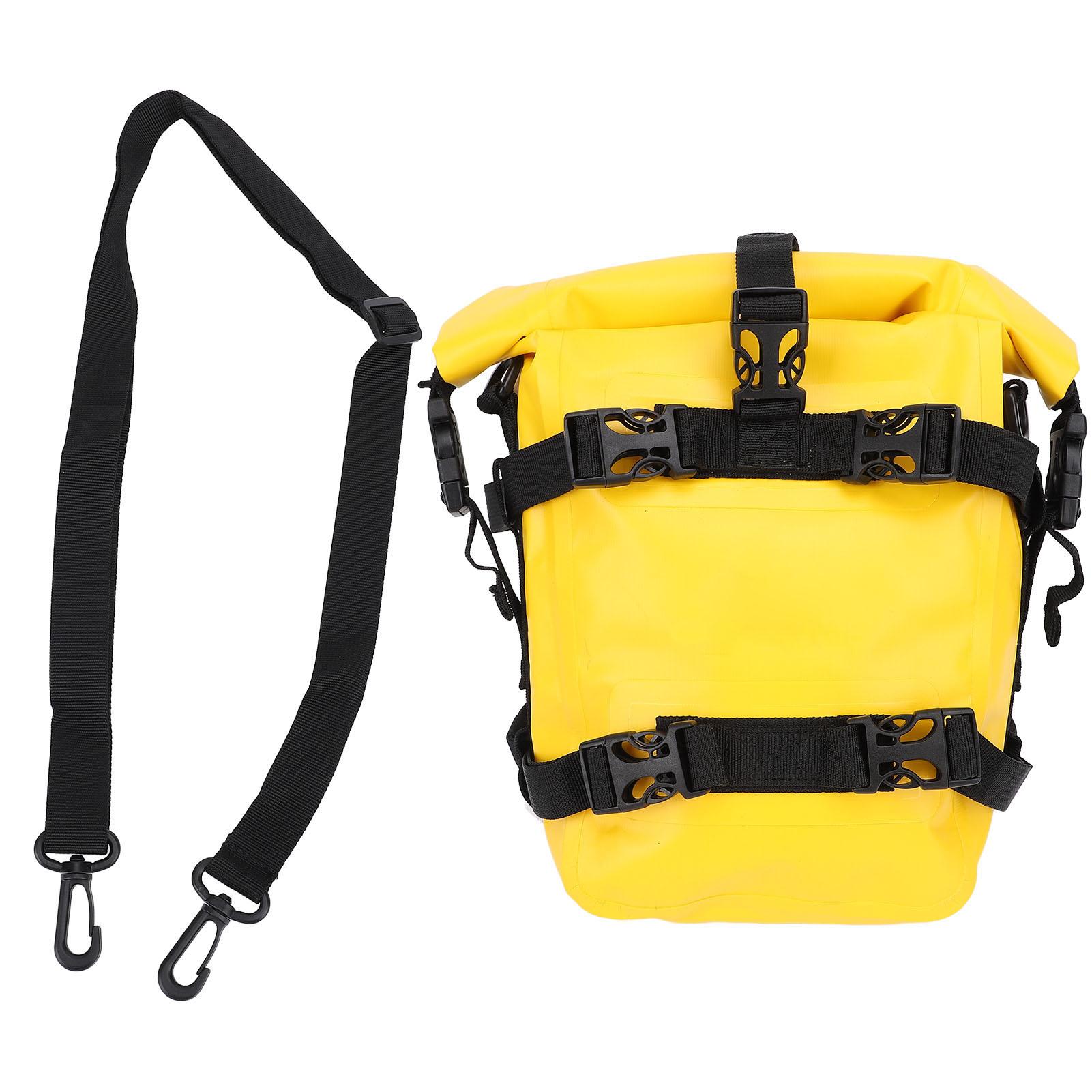 

Сумка на бампер для мотоцикла, водонепроницаемая, большой емкости, противоскользящая, из ПВХ, боковая рама, защитная сумка для езды, размер S Yellow