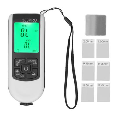 Paint Thickness Gauge Coating Depth Meter Tester Digital Display 0‑2000um for Vehicle White