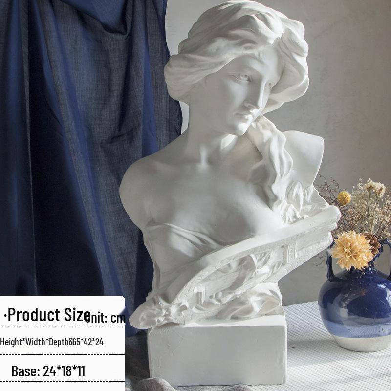 Plaster Cast Geometric Sculpture Set for Art and Photography