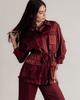 Women's Suit Sandrom 9830 S (36) Burgundy (shirt, Trousers)