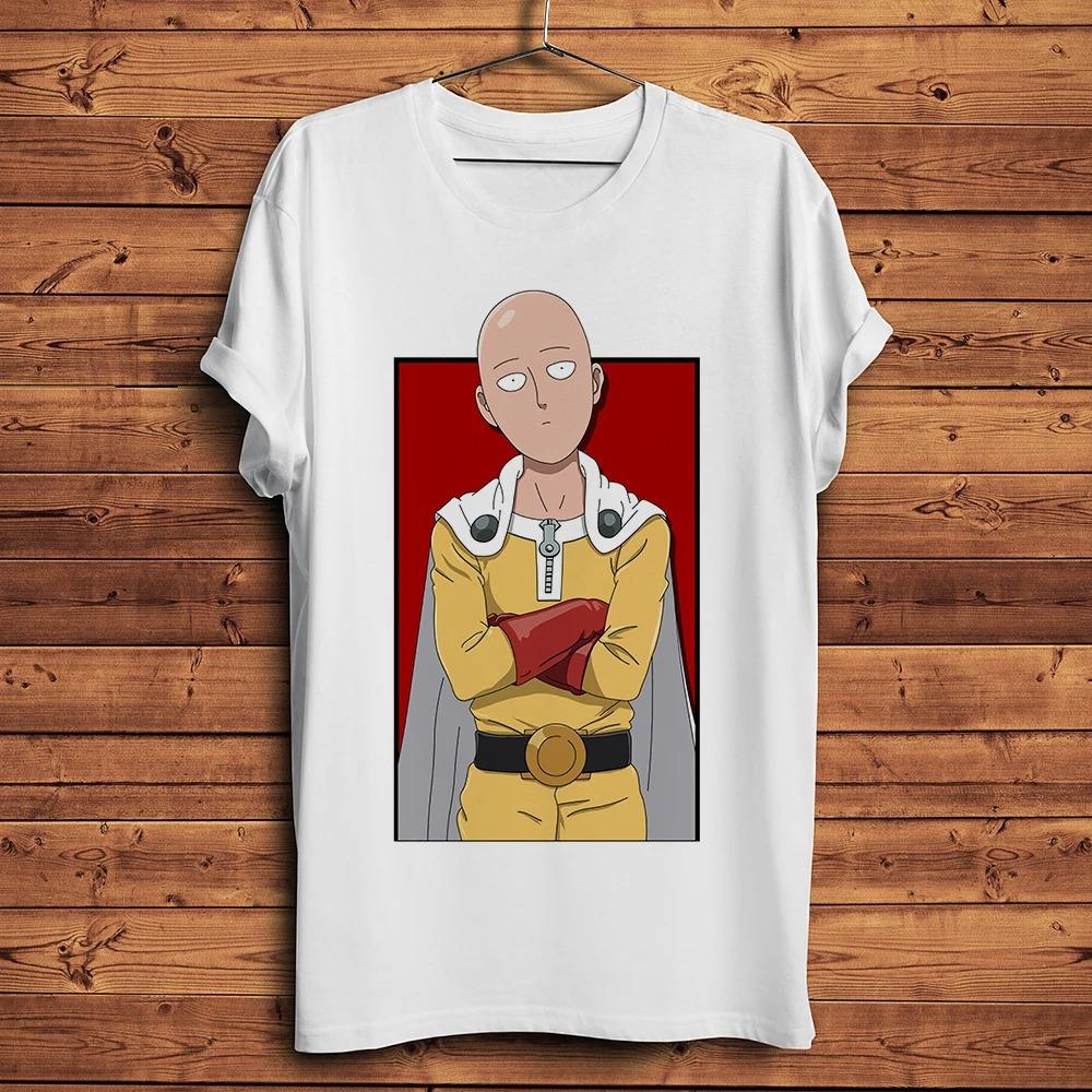 One-Punch Man Saitama Serious Punch Manga Panel T-Shirt, Unisex Anime Streetwear Tee, 100% Cotton Casual Short Sleeve Top