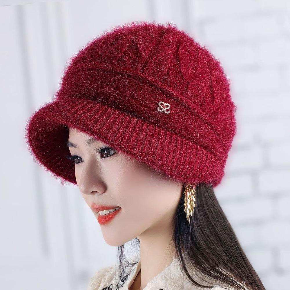 Dzianinowe czapki typu bonnet Elegancka czapka wciągana Nowa ciepła czapka Sporty na świeżym powietrzu