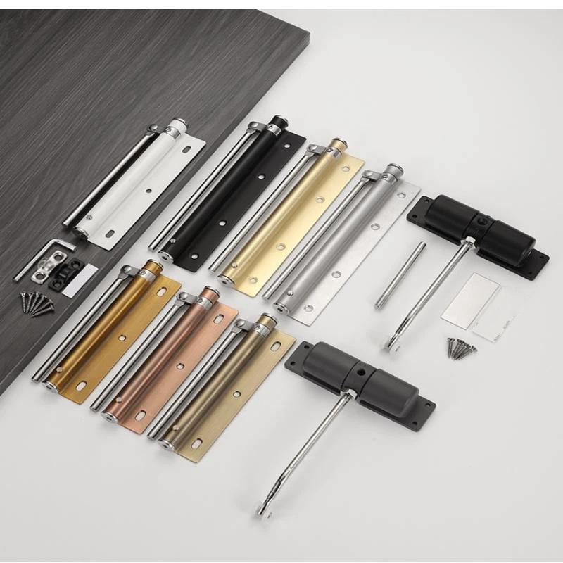 1Pc Lightweight Stainless Steel Automatic Door Closer Device Is Quiet And Suitable For Residential Use With Screw Accessories