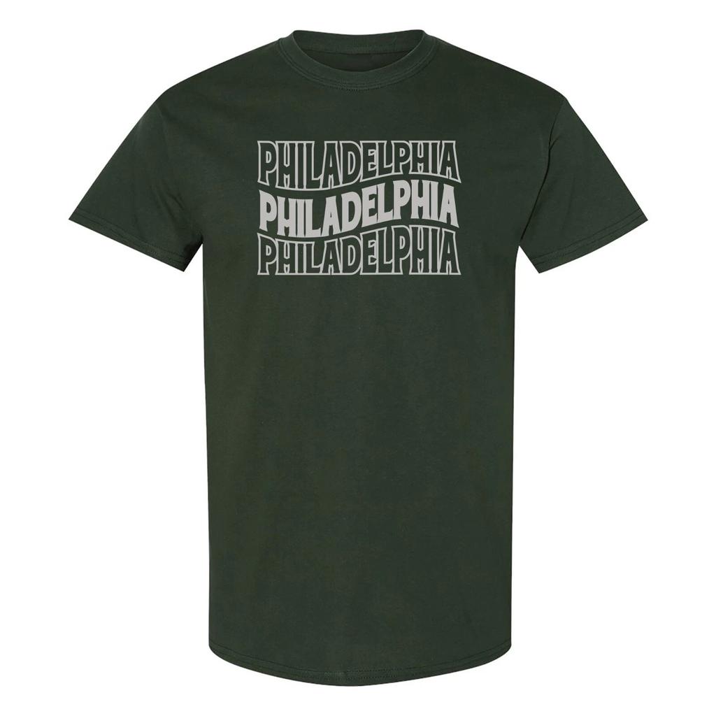 Philadelphia Wave - Sport Football Short Sleeve T Shirt - Forest