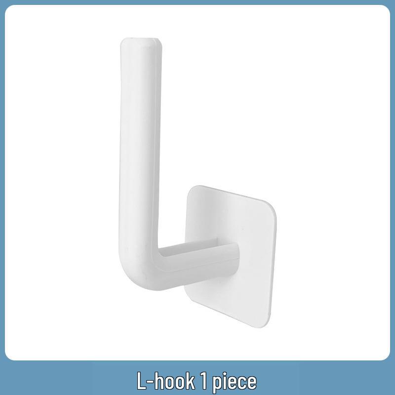 

Large L-Shaped Wall Hook: Strong Adhesive, Seamless, Punch-Free, Ideal for Dorms & Jewelry Organizer Single Pack