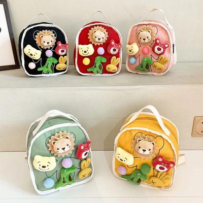 Kindergarten Mini Cute Schoolbag Cartoon Doll Pendant Aesthetic Children Kid Backpack