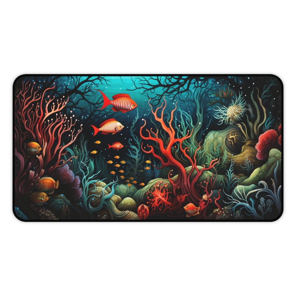 Coral Ocean Desk Mat NonSlip And Waterproof Gaming Mouse Pad Office And Gaming Desk Decoration Mat Perfect Gift For Friends