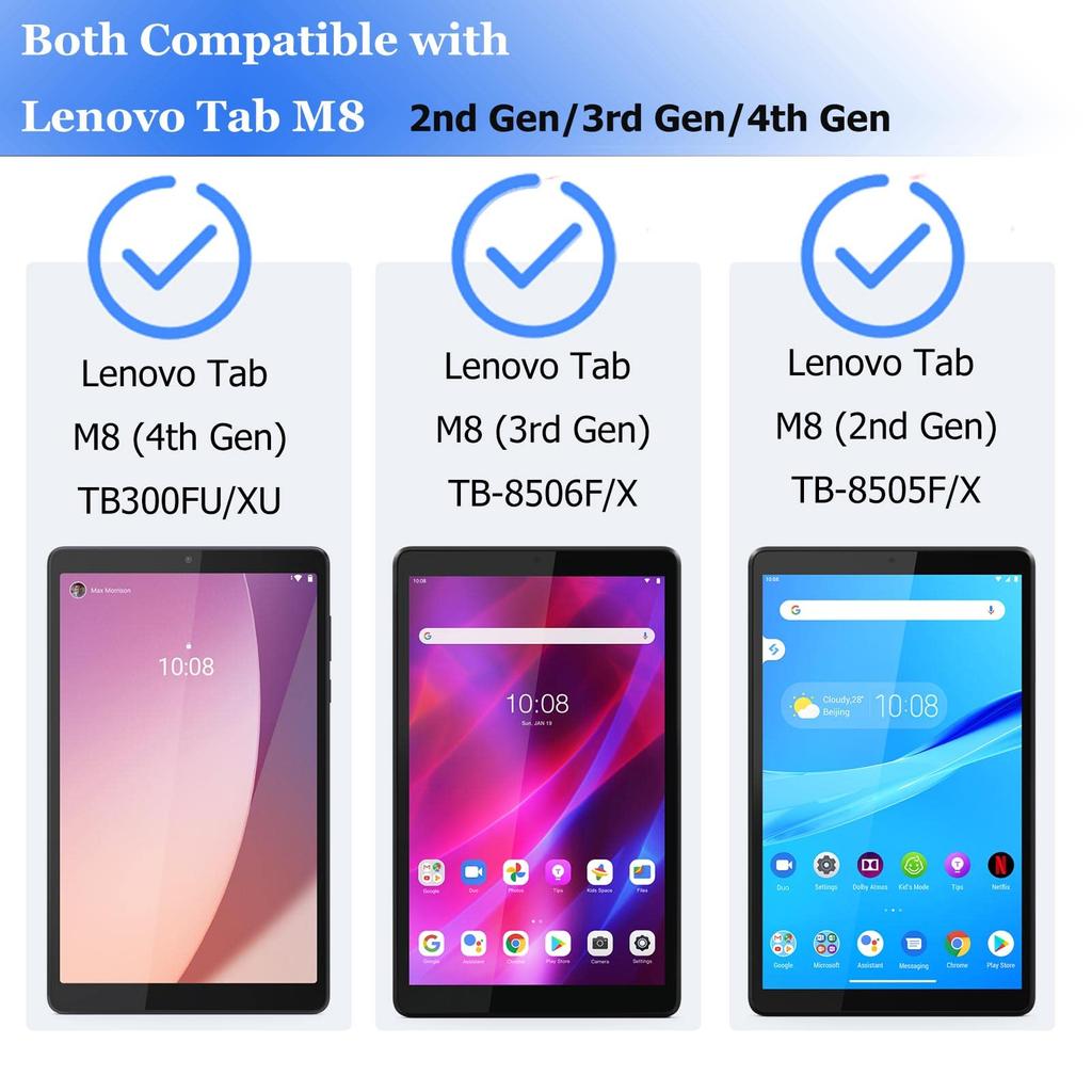 Kinderhülle Für Lenovo Tab M8 (4. Gen) 8 Zoll TB300FU Tab M8 (3. Gen) TB-8506F Tab M8 HD TB-8505F Stoßfeste Hülle mit Griff und Ständer