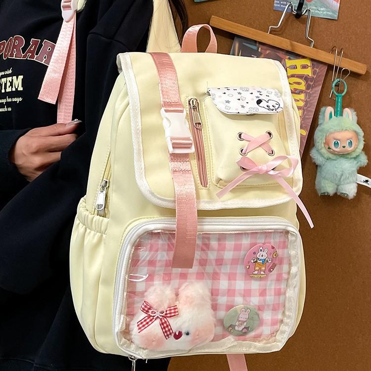 Cute Two-Dimensional Japanese Pain Bag Student Schoolbag Female Junior High School Backpack Casual High-Value Backpack Tide