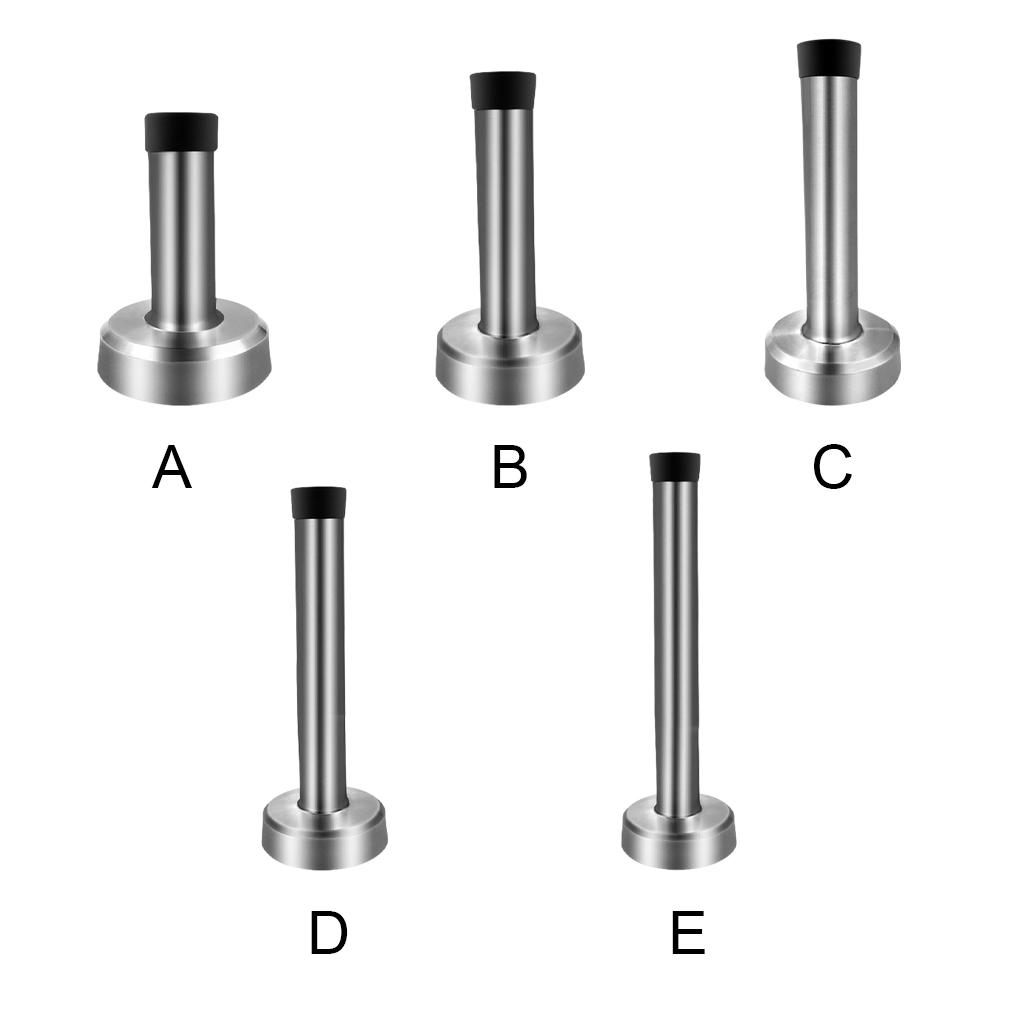Silver Stainless Steel Door Stopper - Safe Reliable And Easy Installation Bathroom Door Stop Door Stops Holder