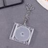 Blank Album Mini Cd Case Keychain Cd Player Keyring Peripheral Commemorative Album Key Holder For Diy Backpack Pendant