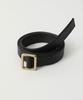 38COMEONCOMMON 20Mm Opal Leather Brass Belt (Gold)