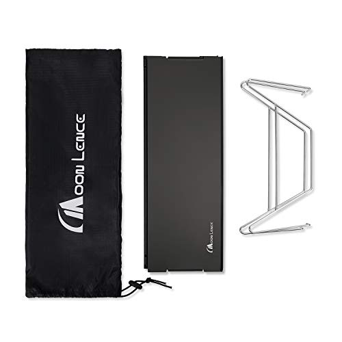 MOON LENCE Faltbarer Outdoor Campingtisch, Aluminiumlegierung, niedriger Tisch, perfekt für Solo-Camping, kompakt, ultraleicht (465g), Inklusive Aufbewahrungstasche