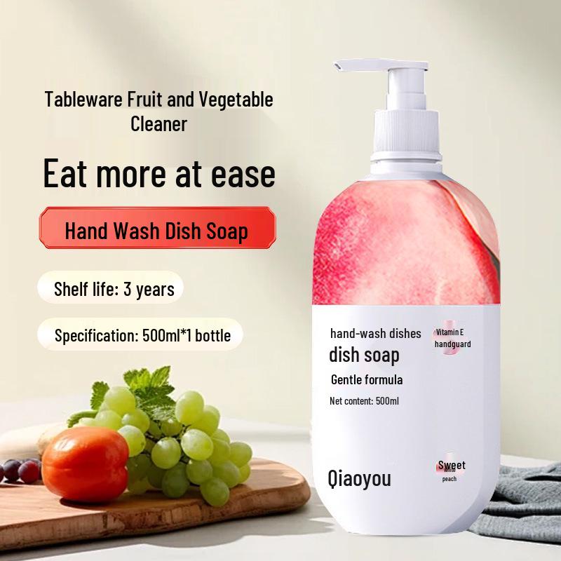 Qiaoyou 1.08kg Tableware & Vegetable Cleaner - Dish Soap with Hand Protection