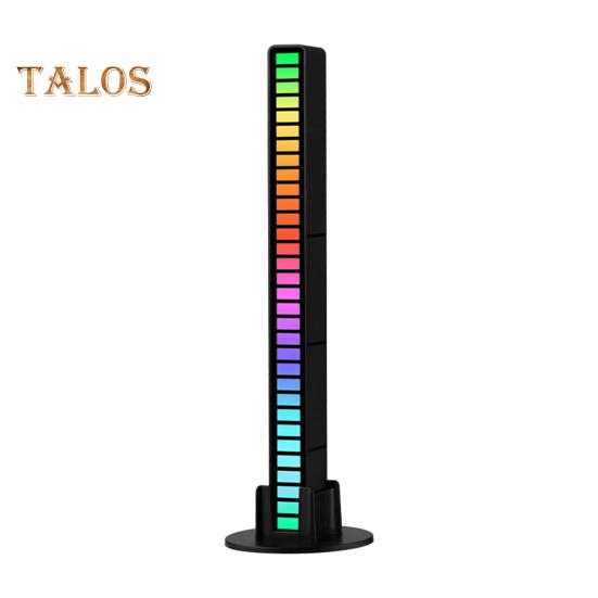 

RGB лампа, музыкальный ритм, звукосниматель, несколько режимов, 5 скоростей, работа от батареи, настольная лампа управления звуком, окружающее освещение Charging чёрный