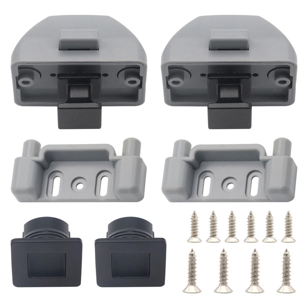 2Pcs Button Latch Knob Catch Lock For RV Caravan Drawer Cupboard Cabinet Door