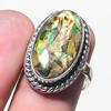 Natural Dichroic Glass Gemstone 925 Sterling Silver Jewelry Ring Size 7 AR-15663
