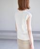 ROPE PICNIC Sheer Decollete Zero Sleeve Knit Size Medium Women's Pullover, GDM13350, 15,