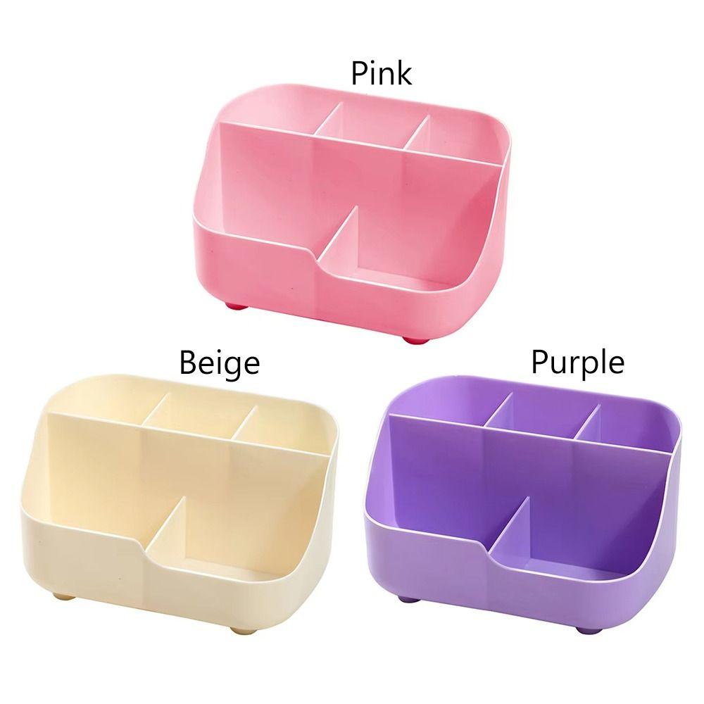 1Pcs 5-Grids Makeup Brush Holder Multifunctional Storage Bucket Durable Desktop Organizer