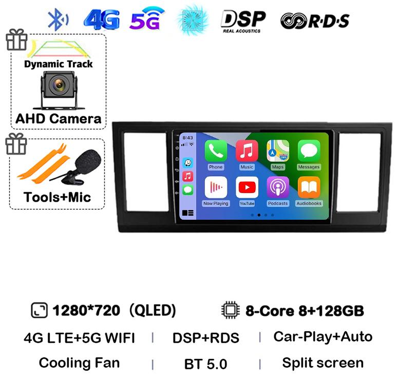 Android 14 Auto Carplay Car Radio For VW Volkswagen Caravelle 6 T6 2015 2016 2017 2018 2019 2020 Multimedia Player GPS WIFI+4G