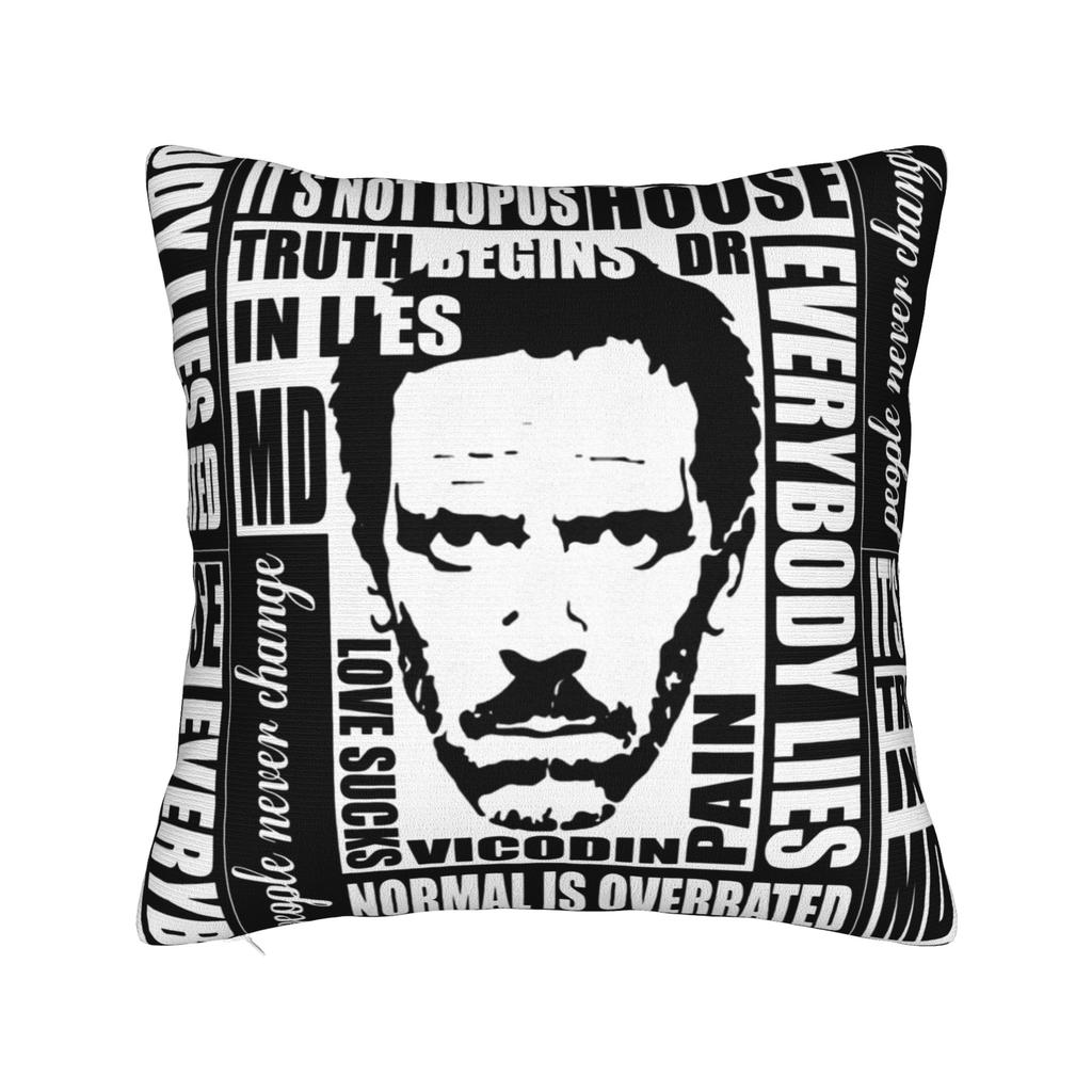 House MD Pillowcase Polyester Cushion Cover Decor Dr House Use it Throw Pillow Case Cover Sofa Zipper cm