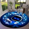 ASTRO BOT Runder Teppich, Teppich für Wohnzimmer Schlafzimmer Sofa Spielzimmer Dekoration, Rutschfeste Bodenmatte